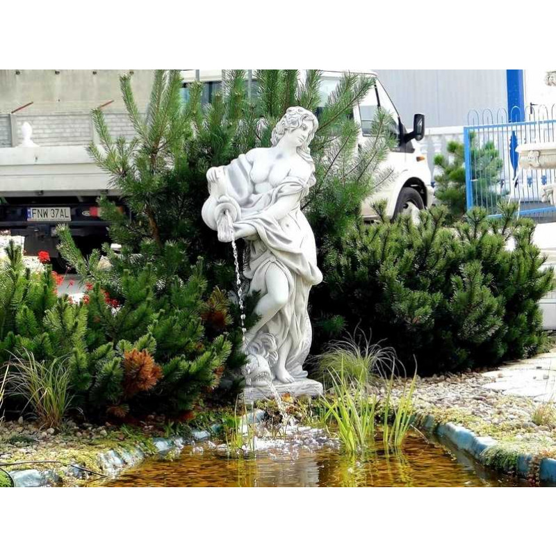 Figura przelewowa Złotowłosa z dzbanem i rybą 140cm