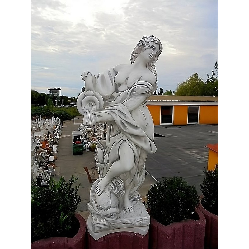 Figura przelewowa Złotowłosa z dzbanem i rybą 140cm
