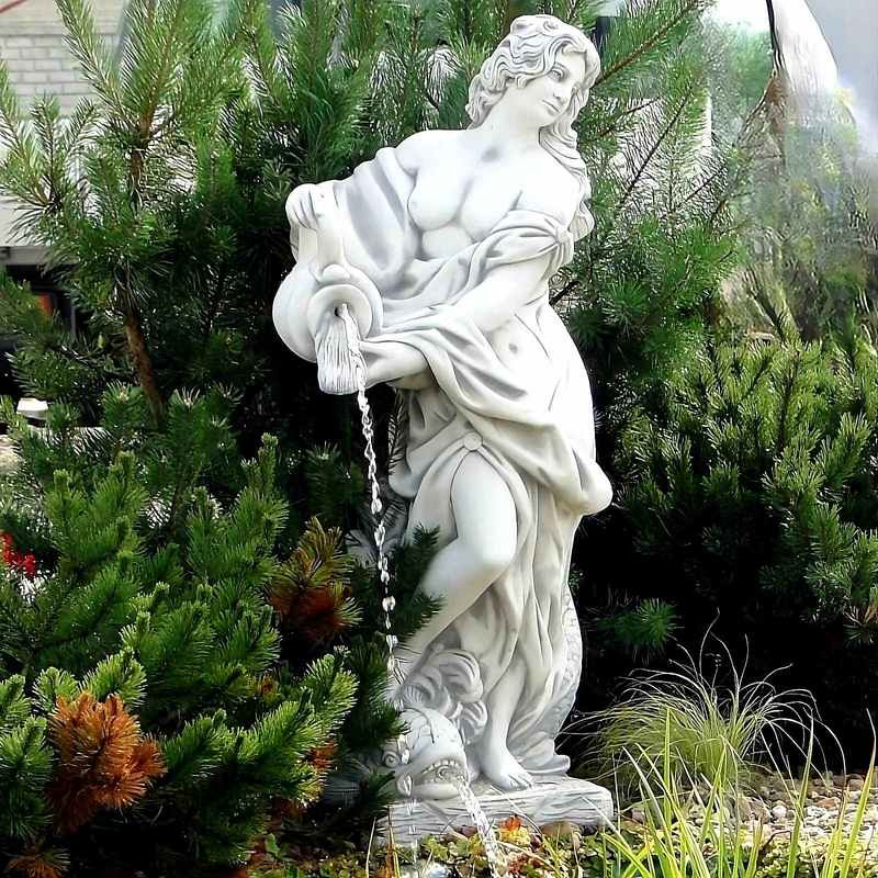 Figura przelewowa Złotowłosa z dzbanem i rybą 140cm