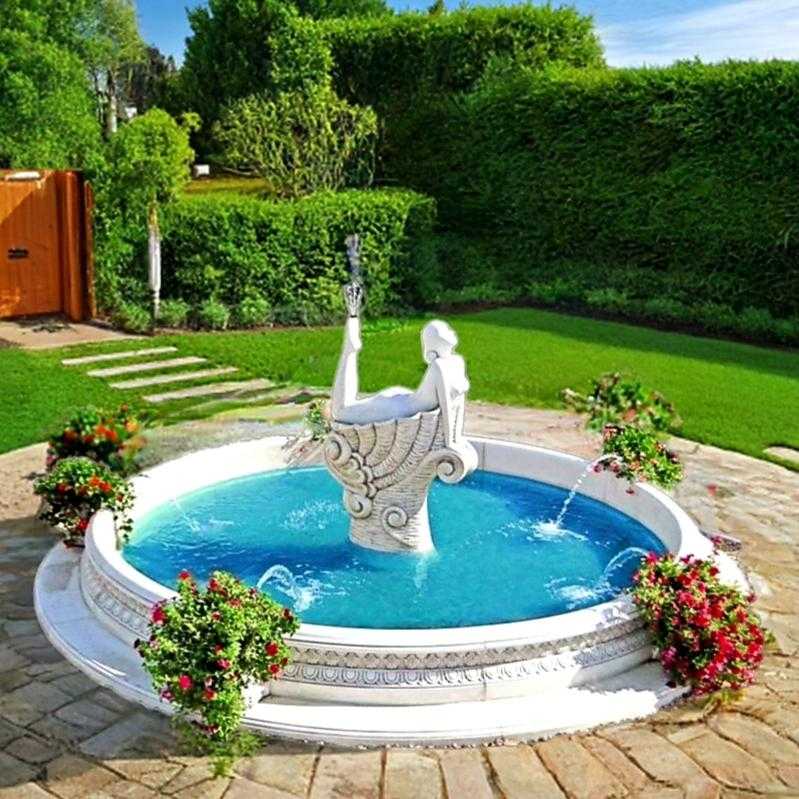 Zestaw Oczko fontannowe Sofia + Kobieta pozująca w muszli + akcesoria