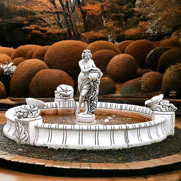 Zestaw Oczko z Natryskami + Figura Fontannowa Charlotte + Akcesoria