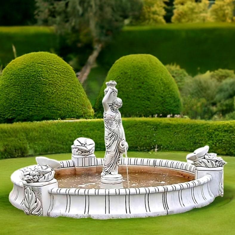 Zestaw Oczko z Natryskami + Figura fontannowa Greczynka + Akcesoria